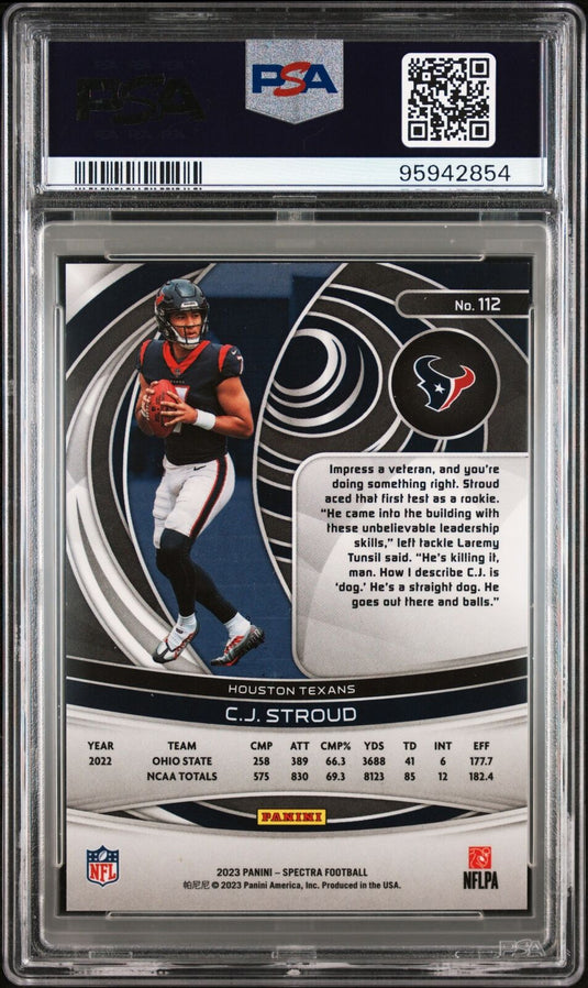 2023 Panini Spectra #112 Cj Stroud PSA 10