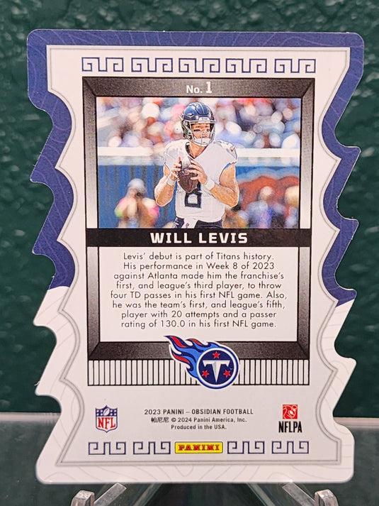 2023 Panini Obsidian #1 Will Levis Mist