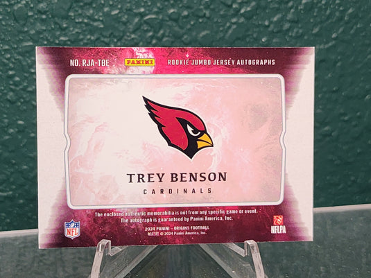 2024 Origins #RJA-TBE Trey Benson /99 RPA Sick Patch