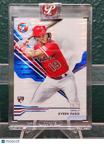 2024 Topps Pristine #87 Kyren Paris Pristine Blue Refractor #/75