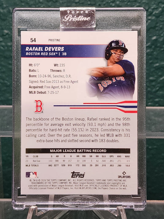 2024 Topps Pristine #54 Rafael Devers Pristine Refractor