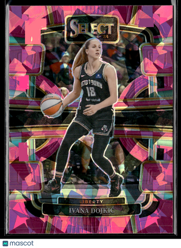 2024 Panini Select WNBA #28 Ivana Dojkic Pink Ice Prizms