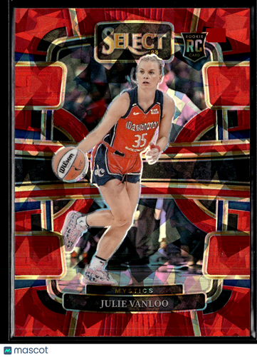 2024 Panini Select WNBA #57 Julie Vanloo Red Ice Prizms