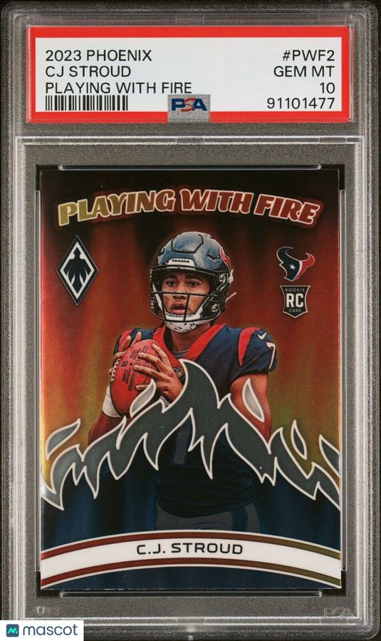 2023 Panini Phoenix Playing With Fire #PWF2 Cj Stroud PSA 10