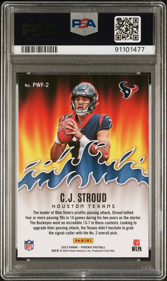 2023 Panini Phoenix Playing With Fire #PWF2 Cj Stroud PSA 10