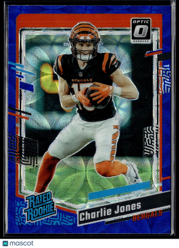 2023 Donruss Optic #223 Charlie Jones Blue Scope