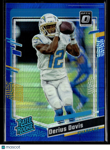 2023 Donruss Optic #264 Derius Davis Blue Hyper