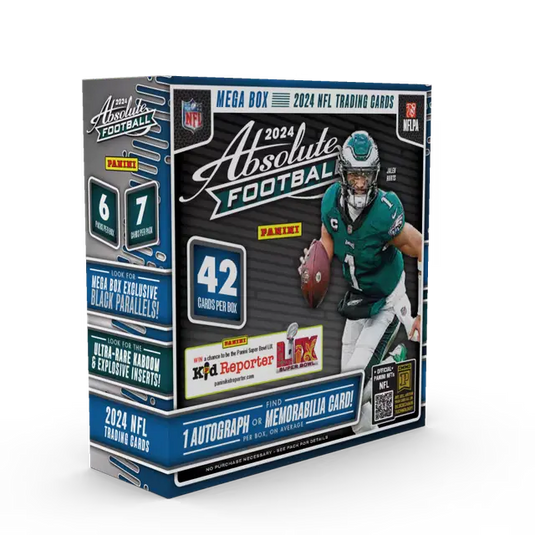 2024 Panini Absolute Football NFL Trading Cards Mega Box