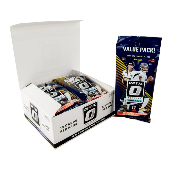 2024 Panini Donruss Optic Football Trading Cards Fat Pack 12ct Box