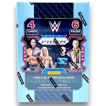 2024 Panini Prizm WWE Wrestling 6-Pack Hobby Blaster Box (Green Ice Prizms!)