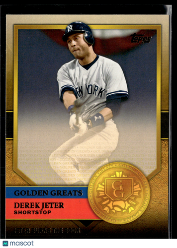 2012 Topps #GG-27 Derek Jeter Golden Greats