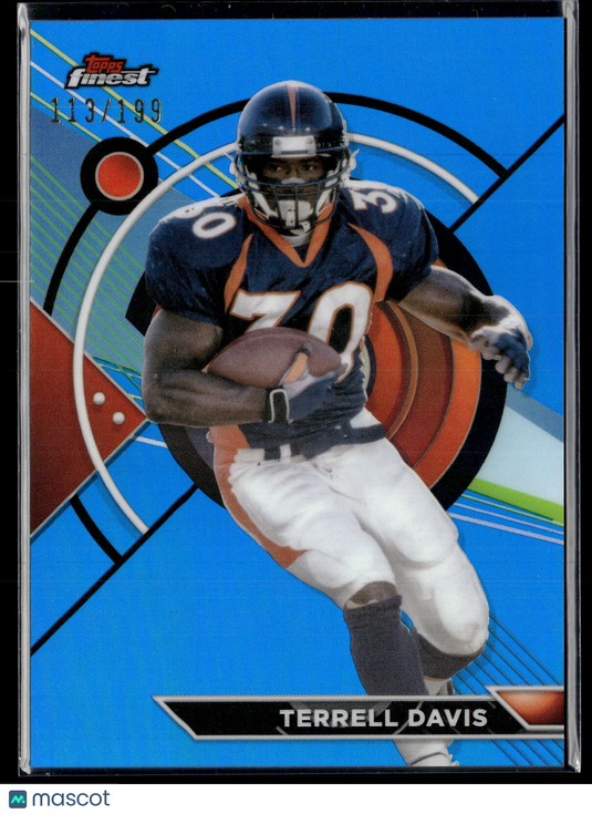 2023 Topps Composite #180 Terrell Davis Finest Blue Refractor #/199