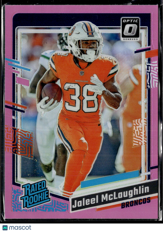 2023 Donruss Optic #232 Jaleel McLaughlin Pink