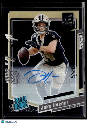 2023 Clearly Donruss #63 Jake Haener Rated Rookie Autographs