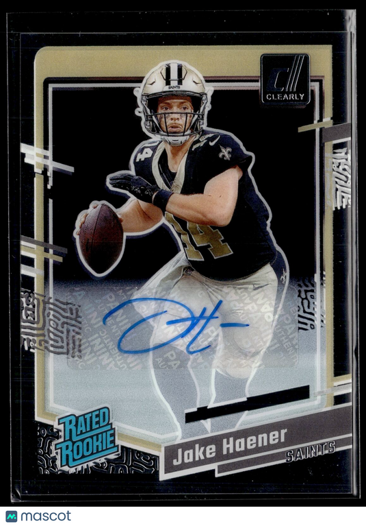 2023 Clearly Donruss #63 Jake Haener Rated Rookie Autographs