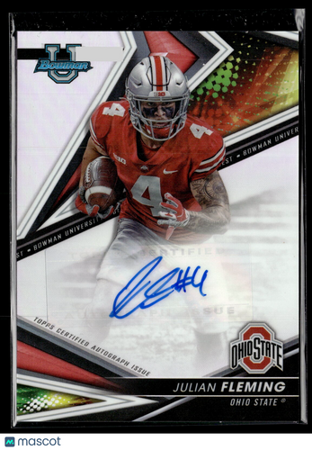 2022 Bowmans Best Univ #BA-JF Julian Fleming Best of 2022 Autographs Refractor