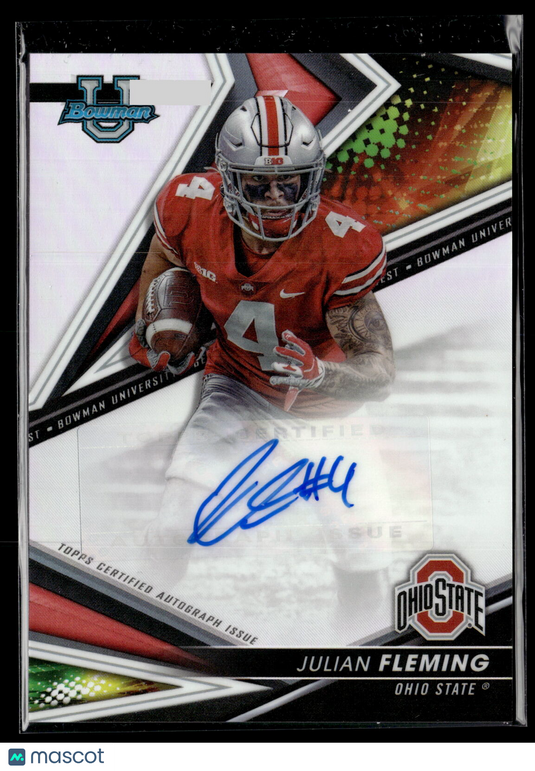 2022 Bowmans Best Univ #BA-JF Julian Fleming Best of 2022 Autographs Refractor