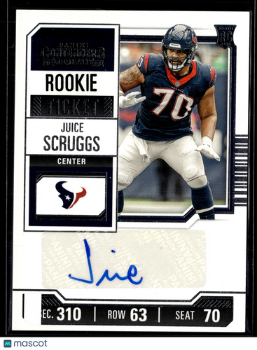 2023 Panini Contenders #272 Juice Scruggs Opening Kickoff Ticket