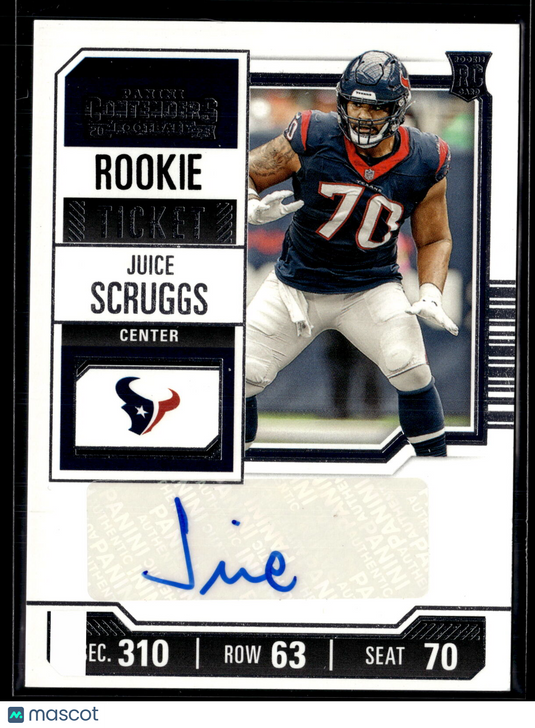 2023 Panini Contenders #272 Juice Scruggs Opening Kickoff Ticket