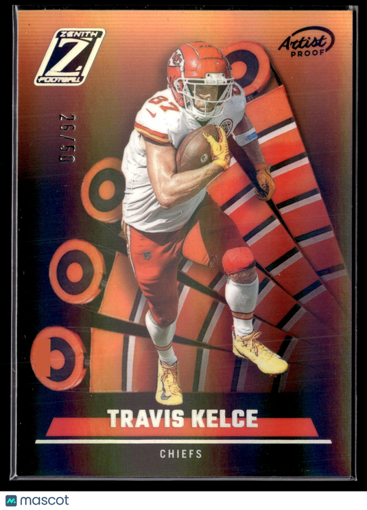 2022 Zenith #81 Travis Kelce Artist Proof Silver #/50