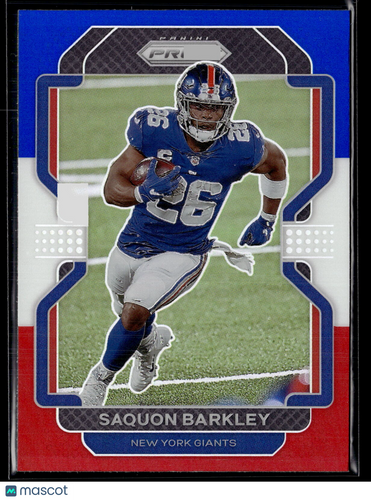 2021 Panini Prizm #232 Saquon Barkley Red White and Blue