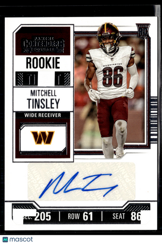 2023 Panini Contenders #304 Mitchell Tinsley