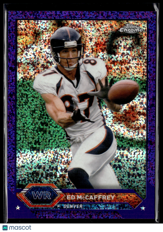 2023 Topps Composite #42 Ed McCaffrey Topps Chrome Purple Speckle Refractor /250