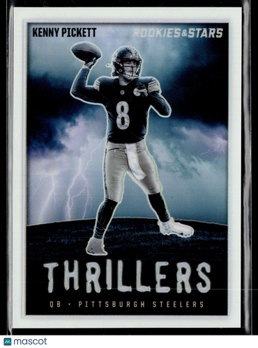 2023 Panini Rookies & Stars #TH-25 Kenny Pickett Thrillers White #/149