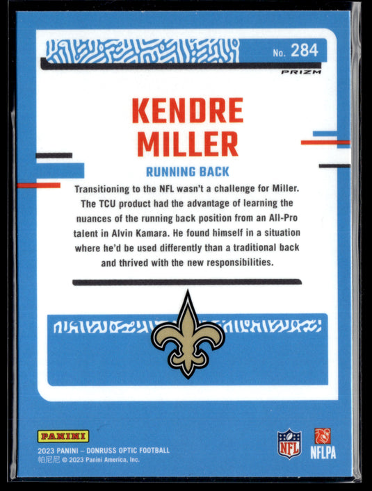 2023 Donruss Optic #284 Kendre Miller Red Hyper