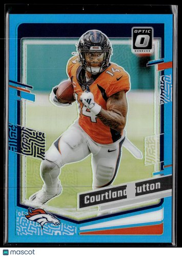 2023 Donruss Optic #53 Courtland Sutton Aqua