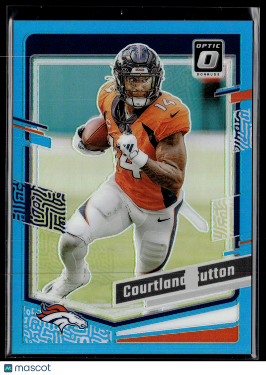 2023 Donruss Optic #53 Courtland Sutton Aqua