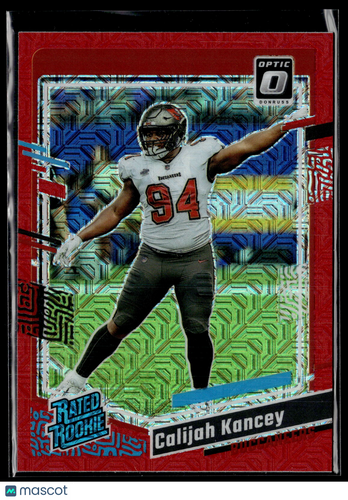 2023 Donruss Optic #295 Calijah Kancey Red Mojo