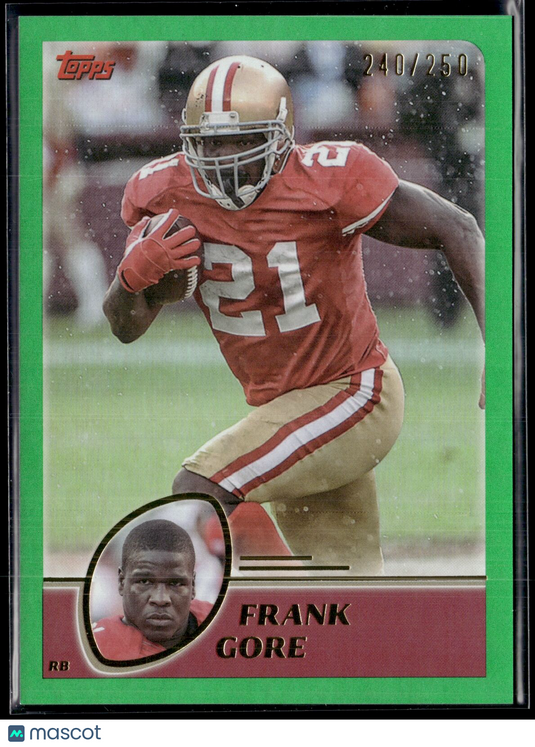 2023 Topps Composite #437 Frank Gore Archives Green Rainbow Foilboard #/250