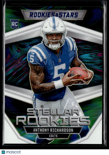 2023 Panini Rookies & Stars #SR-6 Anthony Richardson Stellar Rookies White #/149