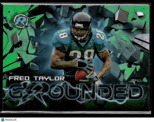 2023 Topps Composite #RG-10 Fred Taylor Resurgence Grounded Green Refractor #/99