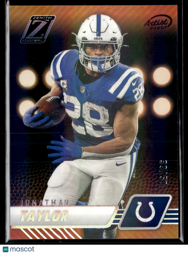 2023 Panini Zenith #42 Jonathan Taylor 2nd Down #/50