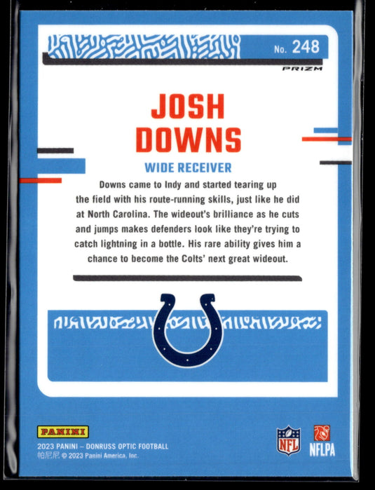 2023 Donruss Optic #248 Josh Downs Red Mojo