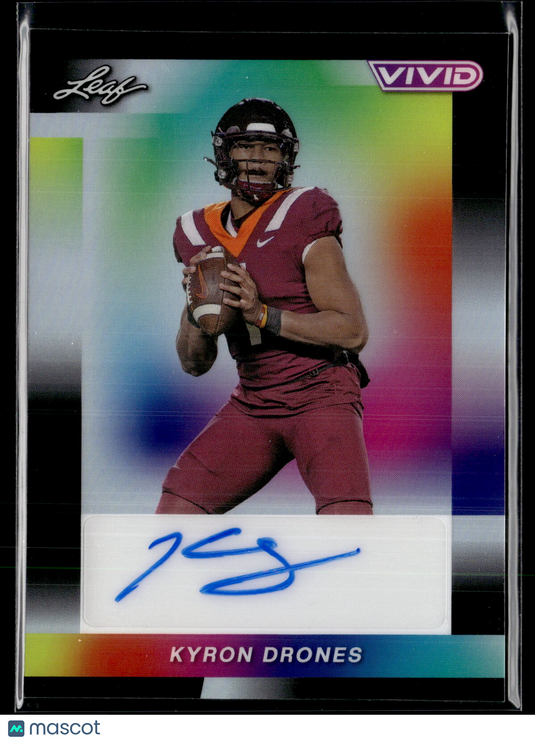 2024 Leaf Vivid - Autographs Mojo Black #BA-KD1 Kyron Drones