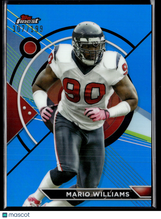 2023 Topps Composite #193 Mario Williams Finest Blue Refractor #/199