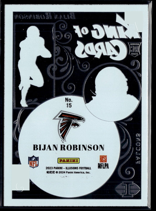 2023 Panini Illusions #15 Bijan Robinson King of Cards