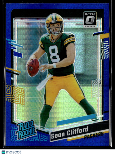 2023 Donruss Optic #242 Sean Clifford Blue Hyper