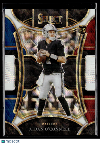 2023 Panini Select #450 Aidan O'Connell Tri-Color Prizms #/149