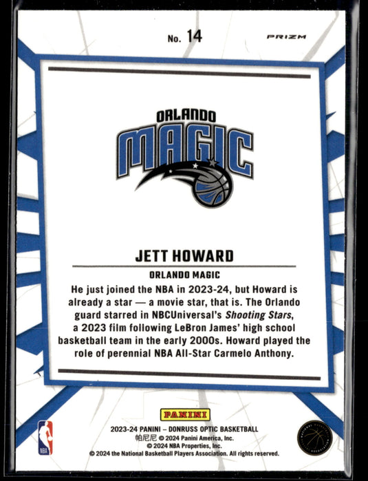 2023-24 Donruss Optic #14 Jett Howard My House Holo