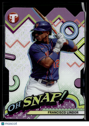 2024 Topps Pristine #OH-14 Francisco Lindor Oh Snap!