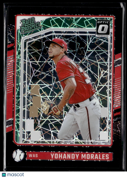 2024 Donruss #192 Yohandy Morales Optic Black Velocity Prizm #/39