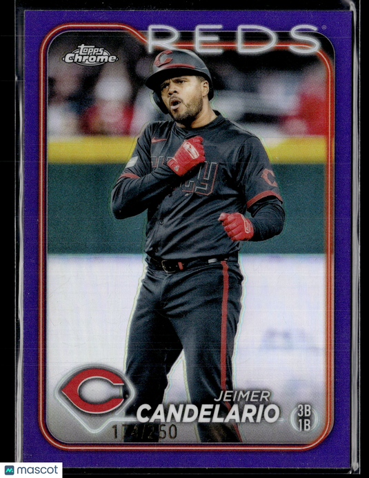 2024 Topps Chrome #239 Jeimer Candelario Purple Refractors