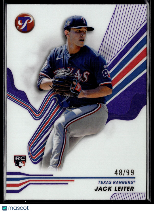 2024 Topps Pristine #237 Jack Leiter Purple Refractor #/99