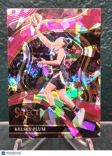 2024 Panini Select WNBA #205 Kelsey Plum Pink Ice Prizms Courtside