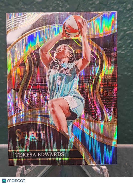 2024 Panini Select WNBA #230 Teresa Edwards Silver Flash Prizms