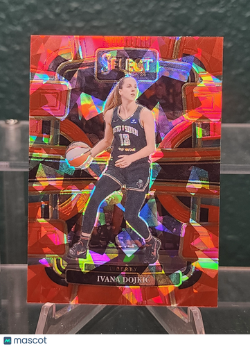 2024 Panini Select WNBA #28 Ivana Dojkic Red Ice Prizms